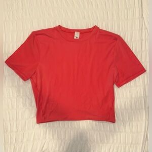 Lululemon — Red Glow Fitted Crop Top🍉